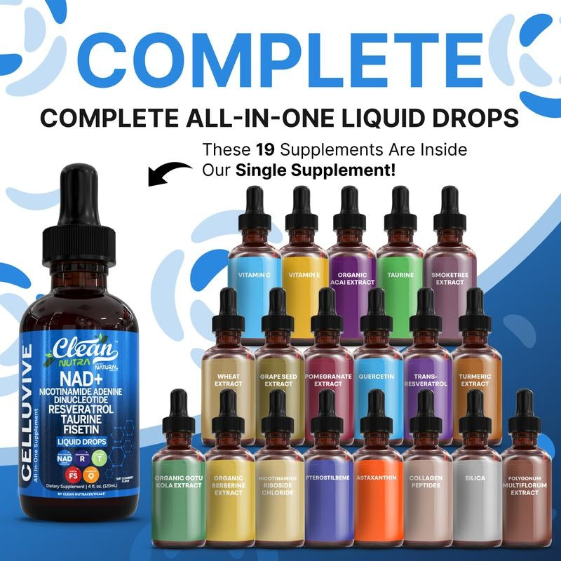Clean Nutra Celluvive NAD+ Drops – NAD