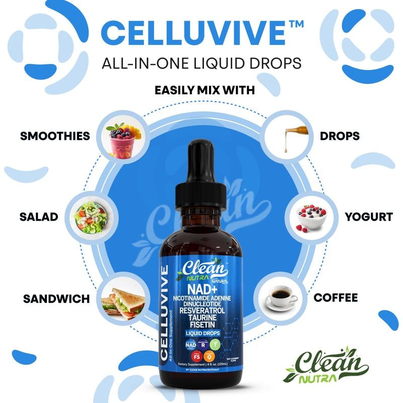 Clean Nutra Celluvive NAD+ Drops – NAD
