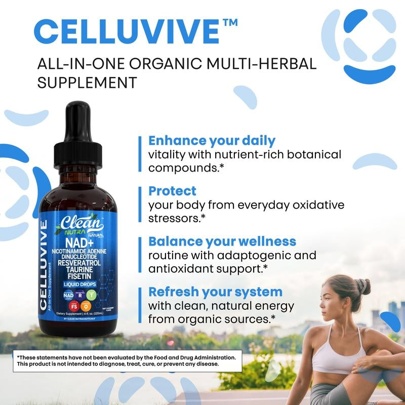 Clean Nutra Celluvive NAD+ Drops – NAD