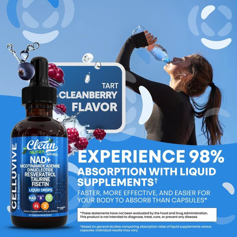 Clean Nutra Celluvive NAD+ Drops – NAD