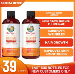 MaryRuth's Morning Multivitamin + Hair Growth,450ml Mango(New User Offer)