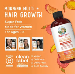 MaryRuth's Morning Multivitamin + Hair Growth,450ml Mango(New User Offer)