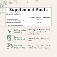 Micro Ingredients 5-HTP with Chamomile 200mg