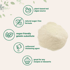 Micro Ingredients Agar Agar Powder, 1 Pound