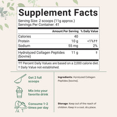 Micro Ingredients Bovine Collagen Protein Powder, 41 Servings