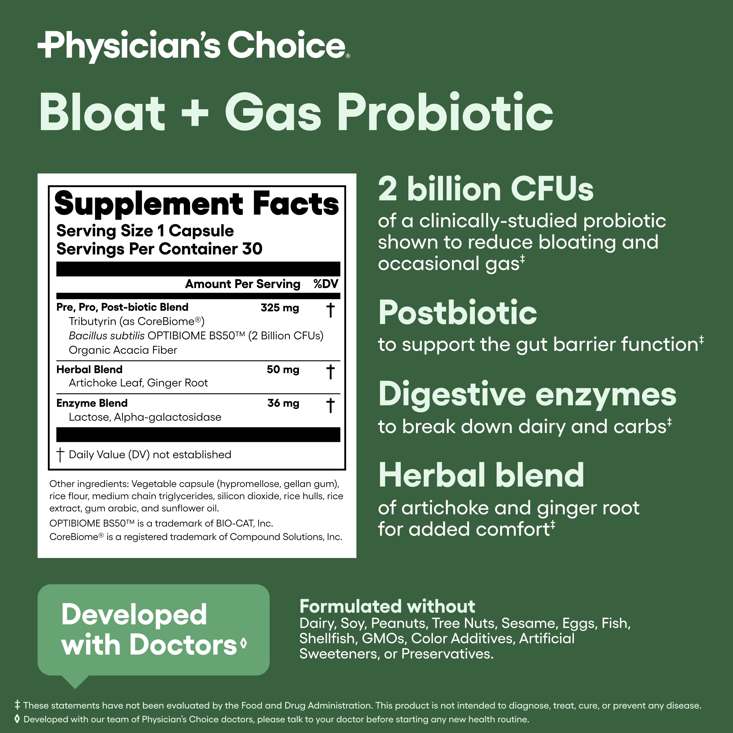 Bloat + Gas Probiotic