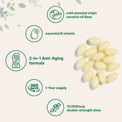 Micro Ingredients Biotin with Hyaluronic Acid Softgel, 365 counts